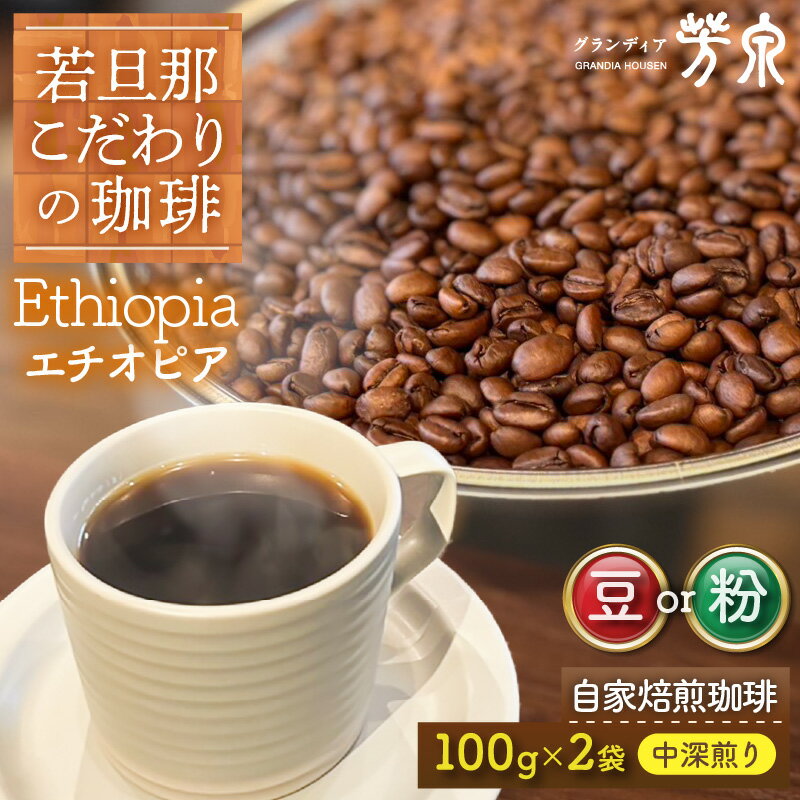 【ふるさと納税】【豆と粉選べる】Caféだいな荘　自家焙煎コーヒー エチオピア グランディア芳泉若旦那こだわりの珈琲