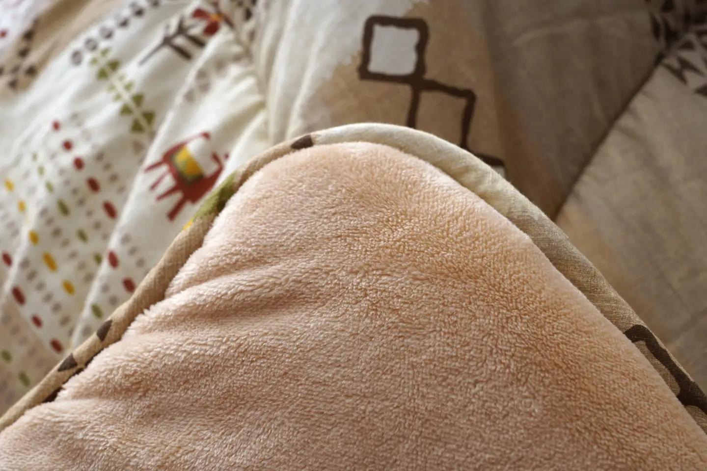 手織り風ギャベデザイン アムルこたつ布団 掛敷セット 205cm×245cm BE（ベージュ） こたつ布団 こたつ掛布団 こたつ敷布団 こたつ コタツ 炬燵 福岡県 柳川市