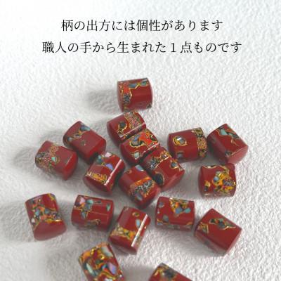 ふるさと納税 小浜市 若狭塗 ピアス【BLOMINA】朱色 |  | 02