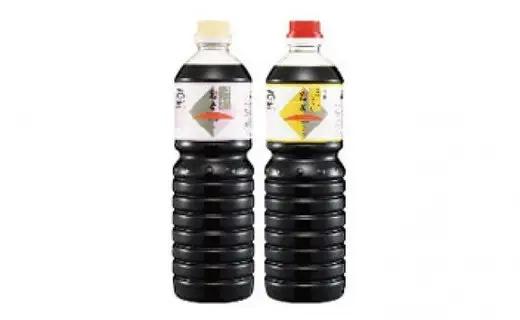 しょうゆの花房セット / うすくち醤油 1L×1本、濃いくち醤油金星 1L×1本、さしみ醤油 300ml×1本、かつお醤油 300ml×1本 /醤油セット  国産大豆 醤油 しょうゆ 調味料 セット【