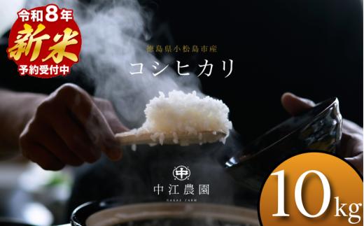 【2026年8月下旬順次発送】令和8年産 新米コシヒカリ 10kg 白米 米 数量 限定 こしひかり 10キロ 米10kg ごはん こめ コメ はくまい okome kome おむすび おにぎり 国産 飯 おこめ 小松島市