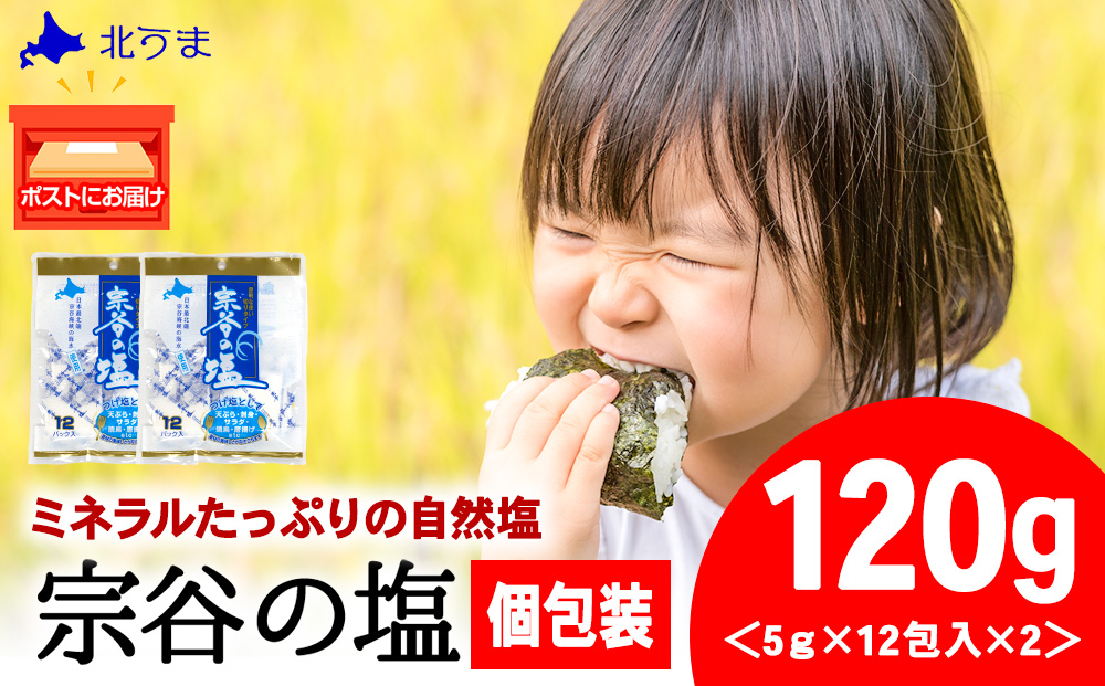 宗谷の塩5g×12パック入り2袋