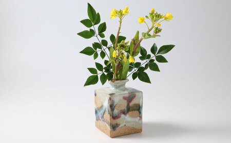 【唐津焼】朝鮮唐津四方花入 / 佐賀県 / 大杉皿屋窯 [41ABAC005] FN-Limited-SP