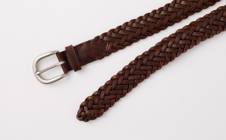 [bell la bell] 栃木レザーメッシュベルト (カラー：ブラウン)