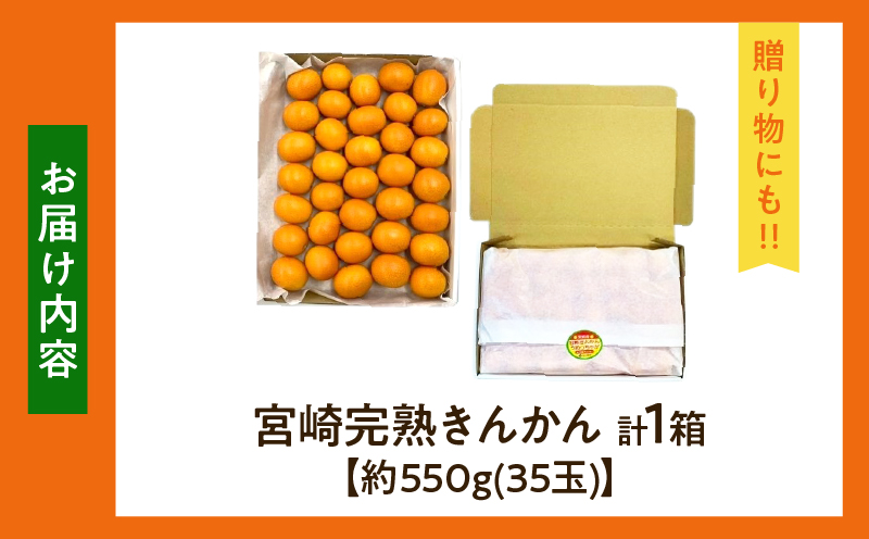 【1週間以内発送】ゴトウさんの 宮崎 完熟 きんかん 約550g(計35玉) 期間限定 フルーツ 果物 くだもの 金柑 柑橘 青果 キンカン 国産 食品 人気 おすすめ ギフト 贈り物 贈答 おすそ分