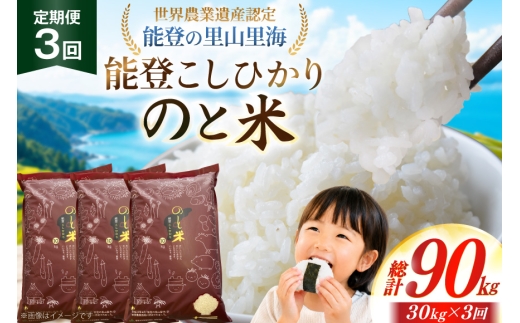 米 令和8年 のと米 能登こしひかり 30kg 3回 定期便 [能登わかば農業協同組合 石川県 中能登町 nk17bth130017] 令和8年産 新米 こしひかり コシヒカリ 定期 3ヶ月 30キロ お米 ブランド米 国産 国産米 能登米 ごはん ご飯 白飯 飯  白米 こめ コメ おこめ okome kome