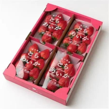 ルビーの輝き!!いちご王国栃木の新品種　大粒『とちあいか』(300g×4パック)_いちご 苺 フルーツ 果物 くだもの とちあいか 栃木 新品種 人気 おすすめ 送料無料 ギフト 贈答 4パック_【配