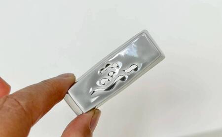 起山窯 雲絵透かし彫りライトグレー 箸置き (２個入) 有田焼 食器 A12-192