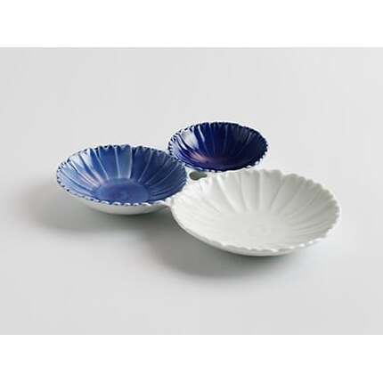 有田焼 伝平窯 花型三種皿（大）2枚セット ヤマト陶磁器 A25-360_イメージ2