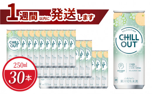 チルアウト リラクゼーションドリンク 250ml 缶（30本入）