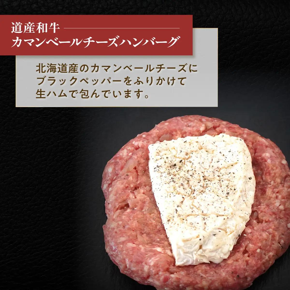 【6ヶ月定期便】北海道 道産和牛カマンベールチーズハンバーグ（200g）3個入り MROA175