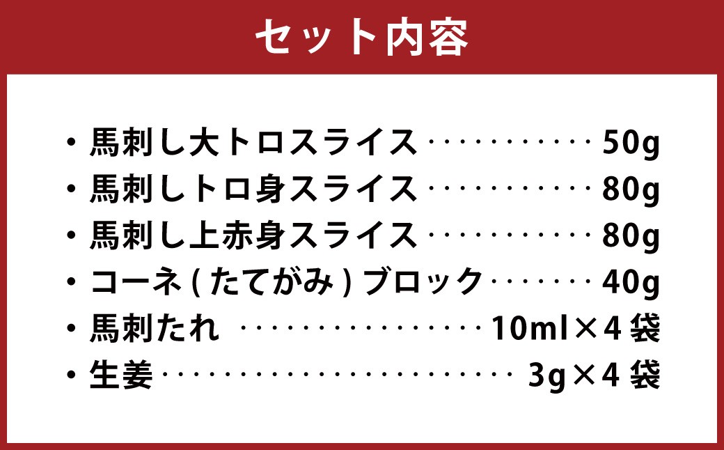 馬刺し 詰合せ
