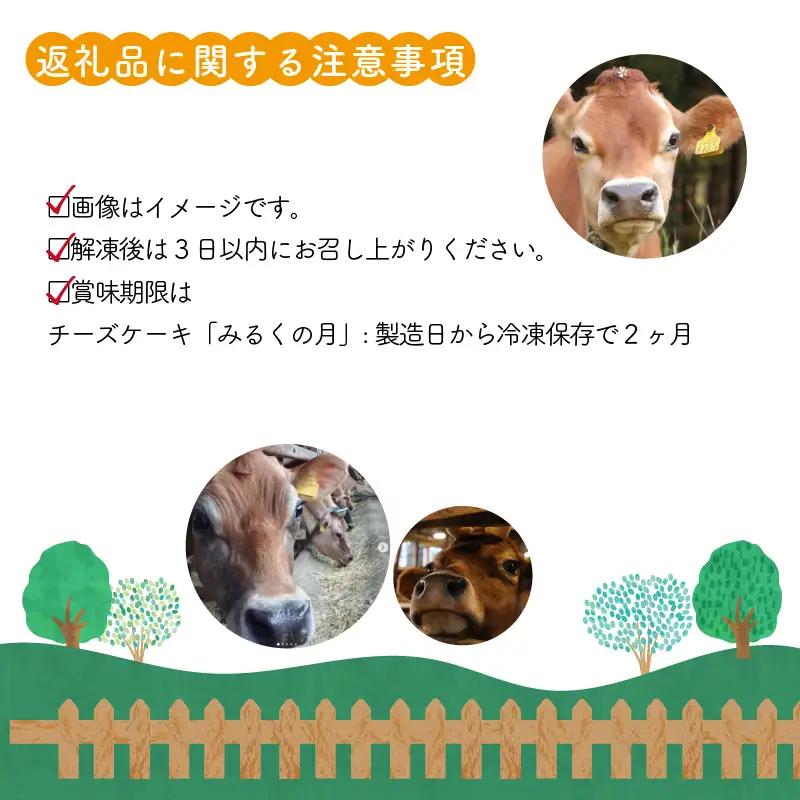 チーズケーキ みるくの月 ラブリー牧場 ジャージー牛乳使用 1個 [A-014003]