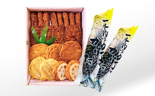 ガーリック鰹タタキ&さつま揚げ詰め合わせ A0-22【1460788】_ かつお 枕崎 カツオ 鰹 かつおのたたき 鰹タタキ 一本釣り 1本釣り さつまあげ 薩摩揚げ 鹿児島 枕崎 海鮮 人気 おつまみ 酒のつまみ