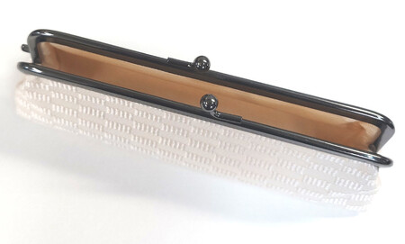 【西陣活性化を応援！】西陣織ペンケース（白薄ピンク）