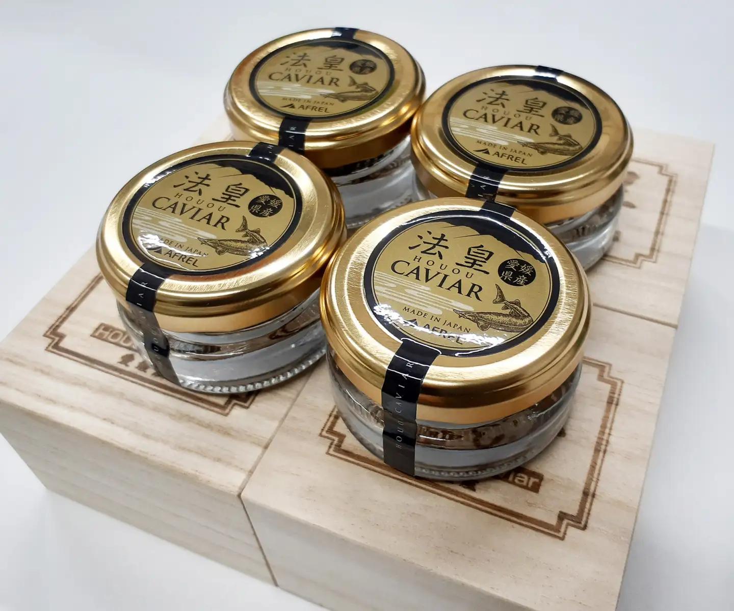 法皇キャビア（20ｇ）桐箱入り　4個セット