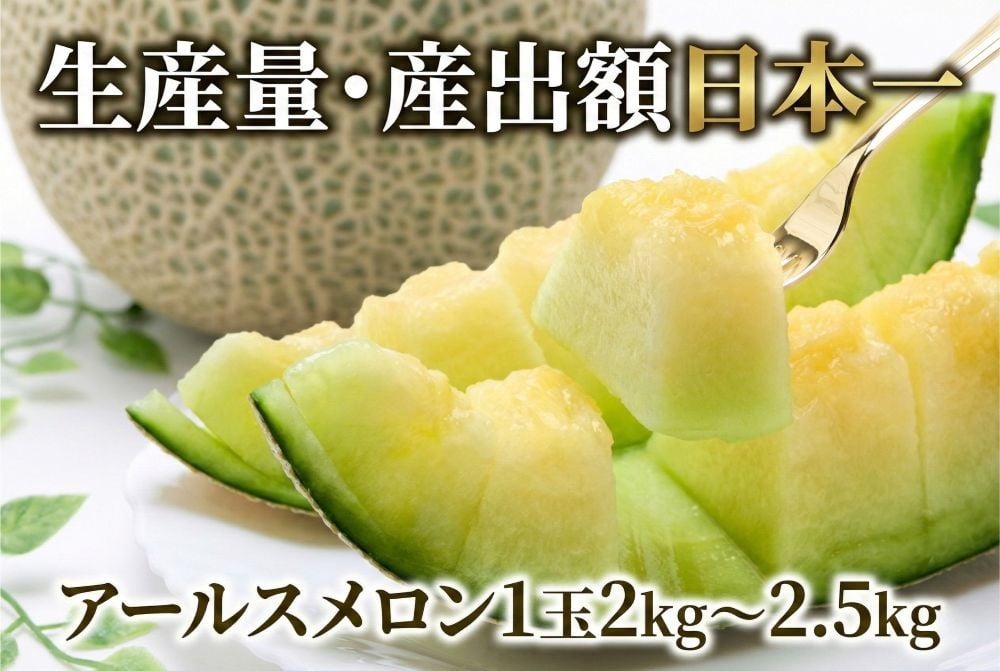 
            【 アールス メロン 】＼ 生産量 日本一 ！／ アールスメロン （ 1玉 入り1箱）2kg～2.5kg メロンの村田 選べる玉数 先行予約 青肉 追熟 産地直送 メロン めろん おすすめ 人気 大きい 定番 ギフト プレゼント 贈り物 国産 フルーツ 果物 茨城 鉾田
          