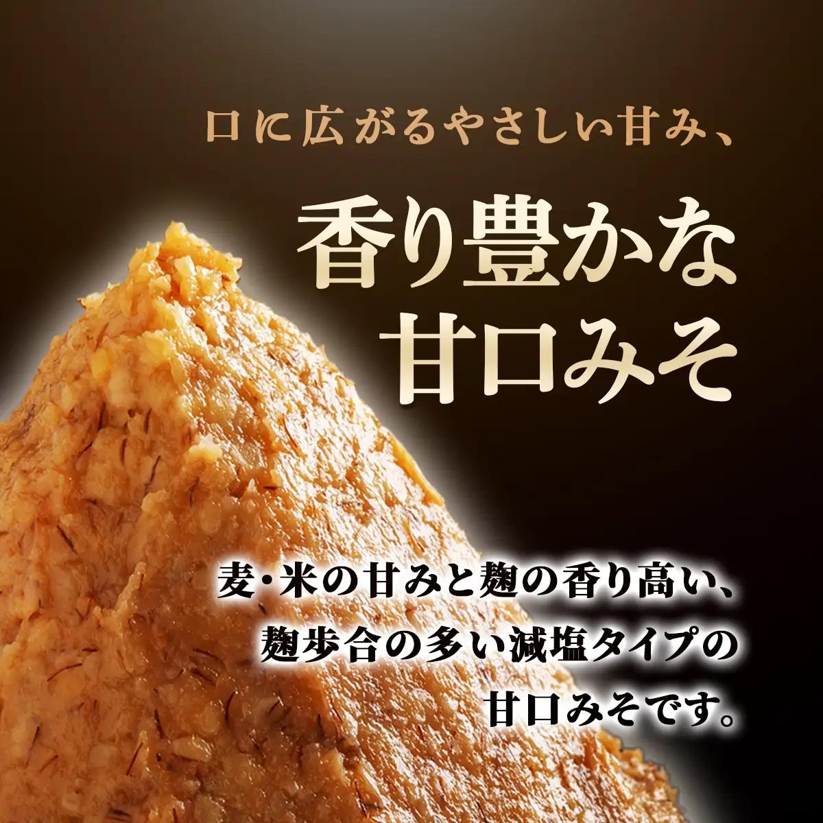 麦・米入り合わせ味噌パウチ900g 5個詰合わせ IKTBK005