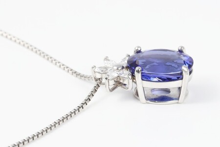 【ふるなび限定】【一点もの】タンザナイト（6.29ct）ダイヤモンドプラチナペンダント　R117　K06140-H　FN-Limited-SP