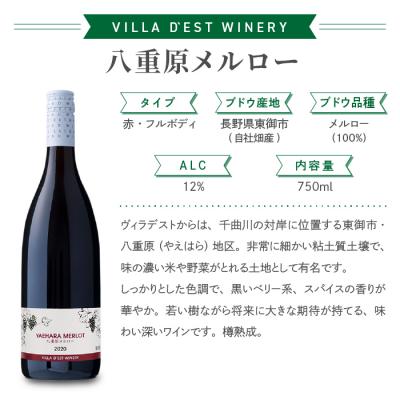 ふるさと納税 東御市 日本ワインコンクール銀賞!メルロー(赤ワイン)飲み比べ 3本セット【ヴィラデストワイナリー】 |  | 03