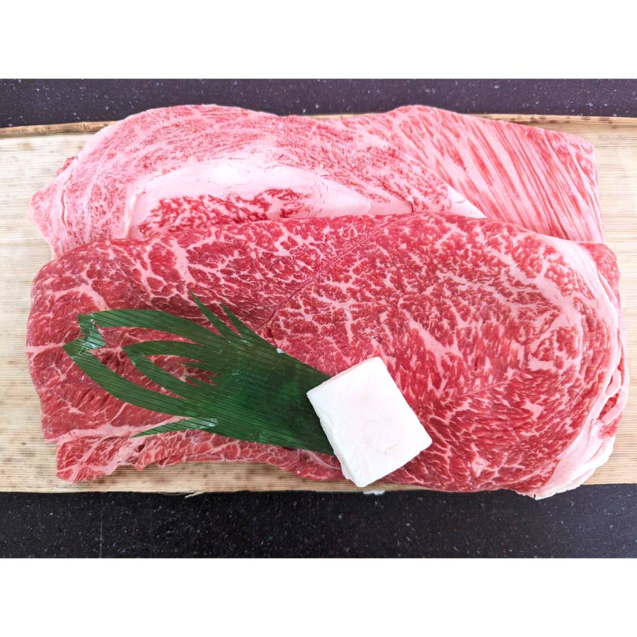＜丸中本店＞A5等級「松阪牛」すき焼き用2種セット（ロース・モモ）各200g（計400g）