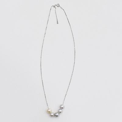 ふるさと納税 天草市 あこや真珠 ナチュラル 8-8.5mm 5粒 ネックレス 【ベネチアンチェーン】_S085-401 |  | 02