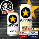 【ふるさと納税】【選べる容量×回数】サッポロ生ビール 黒ラベル 300ml or 500ml×24缶 日田市 / 株式会社綾部商店[ARDC008]