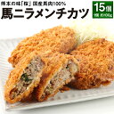 【ふるさと納税】熊本の味「桜」 国産馬肉100% 馬ニラメンチカツ 約100g×15個入り 合計1.5kg 国産 純国産 馬肉 桜肉 ニラ メンチカツ おかず 惣菜 冷凍 熊本県 合志市 送料無料