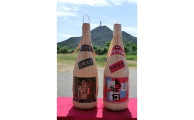 【E011】 与那国島特産　クバ巻 ２升半２本セット（30度4500ml×1本、43度4500ml×1本）