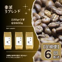 【ふるさと納税】総社珈琲 600g 3種飲み比べ 200g ×3 名勝豪渓編 コーヒー 珈琲 コーヒー豆 珈琲豆 コーヒー粉 粉 定期便 6回【ドリップレシピ付き】【 自家焙煎 飲料類 飲料 ドリンク 】