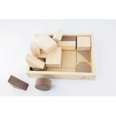 ふるさと納税 いわき市 【上質な知育玩具】子どもの創造力を豊かに育てる IKONIH 檜の積み木 |  | 01