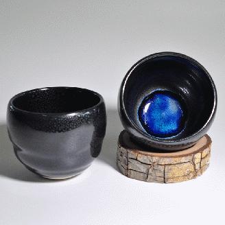 AK-36 【請福酒造】泡盛15年古酒と石垣焼酒器セット