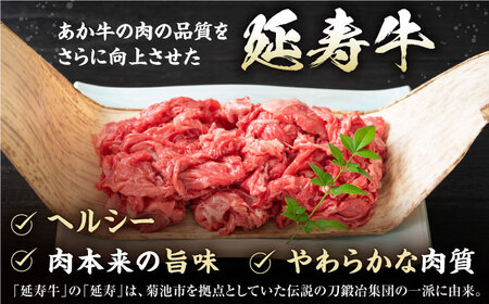 熊本県産 延寿牛 あか牛 切り落とし 約 250g×4P【有限会社 九州食肉産業】[ZDQ083]