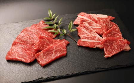 【山の里】くまもと阿蘇あか毛和牛焼肉セット　赤身肉＋カルビ（150g×4パック）【産山村産】
