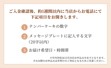 お誕生日・記念日など数字にまつわるお祝いに『ナンバーケーキ』6号 生チョコ
