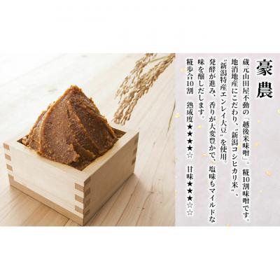 ふるさと納税 新潟市 新潟コシヒカリ糀みそ「豪農」200g×6セット [54071071] |  | 01