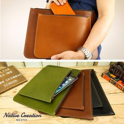 ふるさと納税 大和郡山市 Native Creation クラッチバッグ BLACK 栃木レザー NC3733 |  | 02