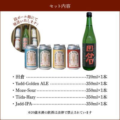 ふるさと納税 南九州市 焼酎田倉720ml・クラフトビール4種セット |  | 03