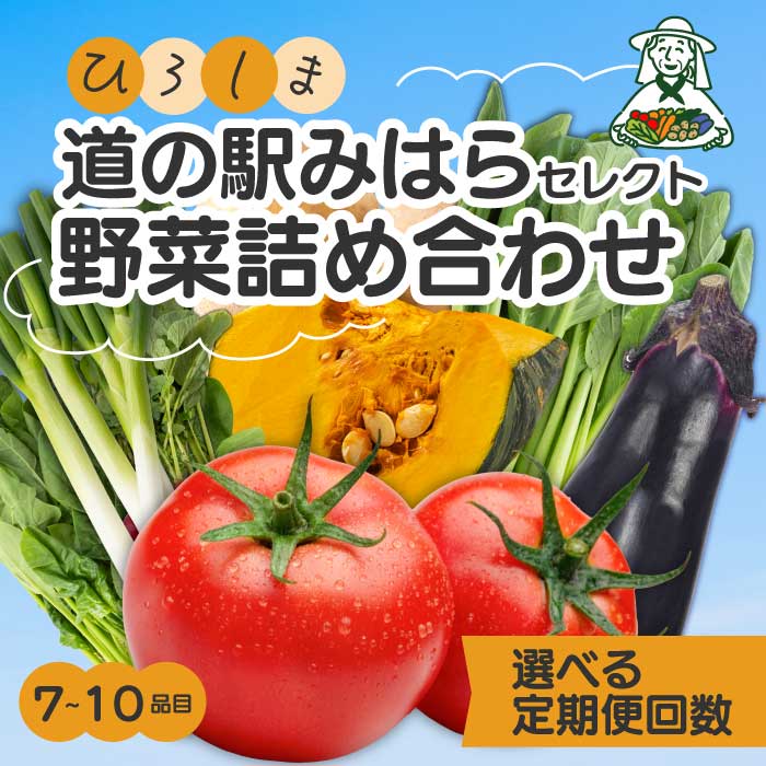 【ふるさと納税】【選べる回数】道の駅セレクト 旬野菜つめあわせ やさい 野菜 詰め合わせ お届け回数 1回 定期便 3・6・12回 5～10品目 新鮮 国産 健康 ヘルシー サラダ 鍋 季節 043041-r