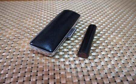 黒水牛丸型印鑑12ｍｍ（ケース付）- はんこ ハンコ 判子 実印 選べる 書体 黒水牛 熊本県 甲佐町【価格改定】