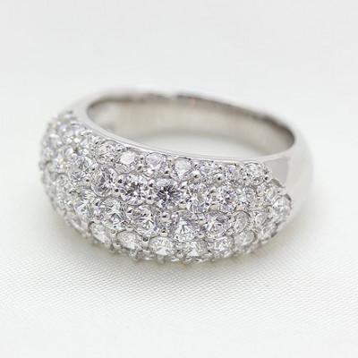 ふるさと納税 南アルプス市 【10号】指輪 PT900 プラチナ ダイヤモンド 2.0ct パヴェリング 幅広【f046-pt】 |  | 01