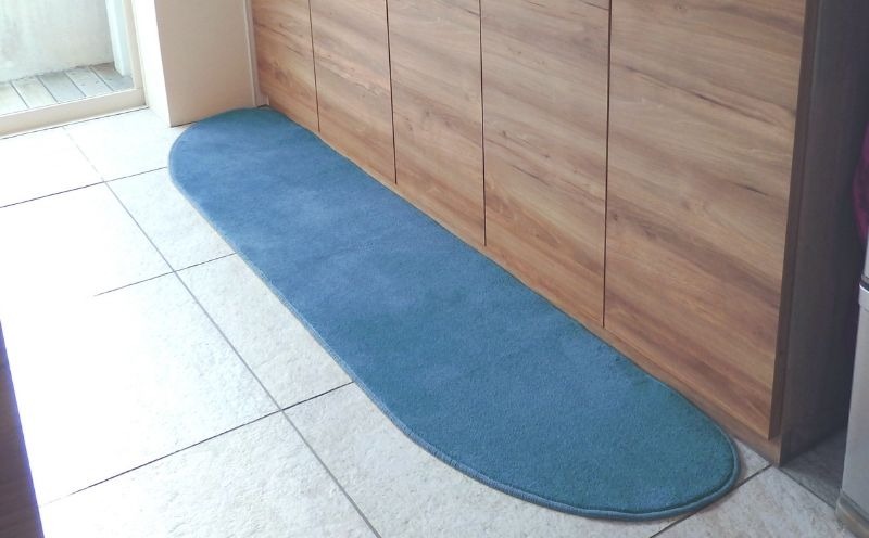 diw0060 北欧風キッチンマット ラグマットタイプ 45×210cm ゆりかご型 ブルームーン 抗菌防臭 SEK 織人しきもの屋工房