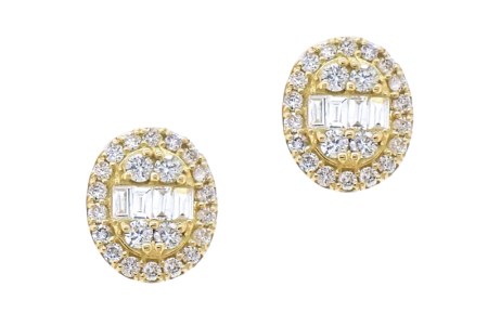 アルカンシェル K18YGダイヤピアス（計 0.5ct）