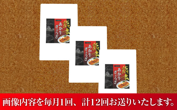 【全12回定期便】【限定数量】熊本和牛あか牛ぎょうざセット(60個入り) / 菊陽町 あかうし 熊本県 肉 にく niku ブランド 旨み【有限会社　三協畜産】 [BHAS053]