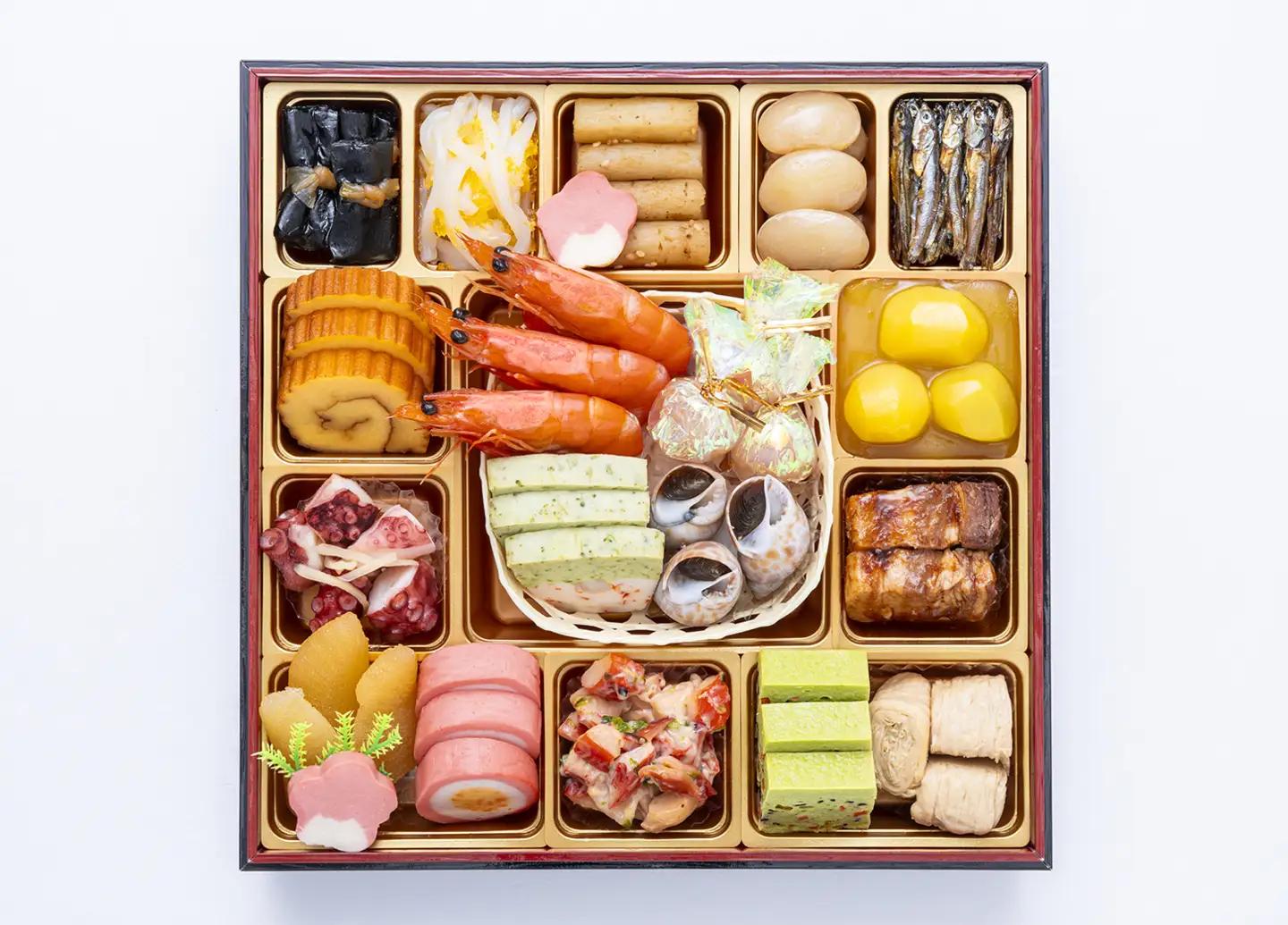 千賀屋謹製 2027年 迎春おせち料理「おもてなし」和風三段重 4〜5人前 全58品  三段重 冷蔵 和風 年内配送 おせち おせち 三段重 厳選食材使用 冷蔵 解凍不要 冷蔵お届け 冷蔵配送 家族団