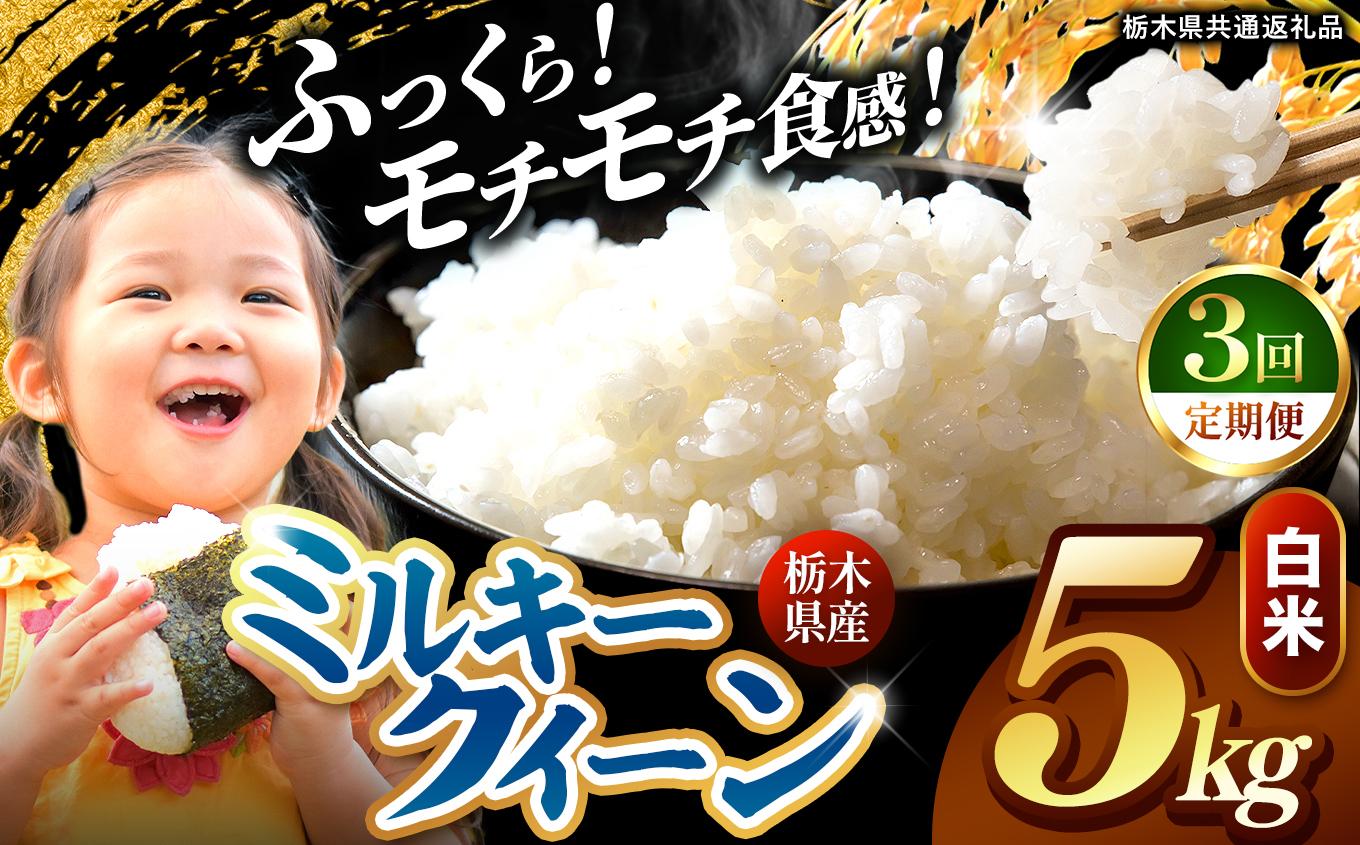 【定期便3回】栃木県産 ミルキークイーン 白米 5kg 2026年 先行予約 | 栃木県 矢板市 【3回】 白米 5kg | 37800円