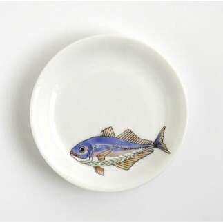 有田焼 魚文丸小皿 5枚 セット 【仁窯】小皿 取り皿 魚柄 5枚セット 丸皿 和食器 魚文 ギフトセット プレート 食器セット A150-72_イメージ5