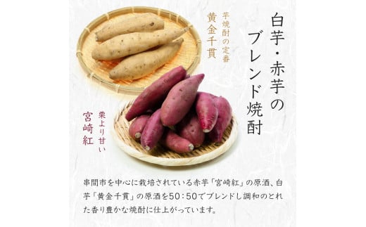 E-A3 <宮崎限定>芋焼酎出荷量全国1位の宮崎県産の本格芋焼酎!北極星武蔵(ほしむさし)飲み比べセット(20度と25度・各1800ml)【立本酒店】