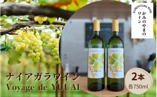 【思いやり型返礼品】ナイアガラワイン（Voyage de YUUAI）白　２本　0115-2602