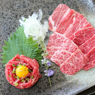 【ふるさと納税】とろける生の美味しさ!鹿児島県産黒毛和牛ユッケ&牛刺し　280g(枕崎市) A5-42【配送不可地域：離島】【1650532】